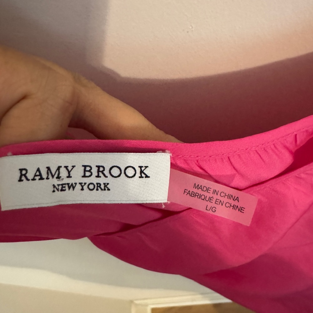 Ramy Brook Fuchsia One-Shoulder Dress - Picture 4 of 4